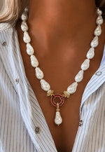 Load image into Gallery viewer, Baroque Pearl Statement Necklace
