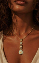 Load image into Gallery viewer, Aquamarine Pastel Charm Pendant Necklace