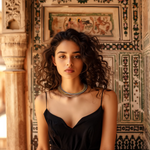 Load image into Gallery viewer, Celestial Cascade Hasli β Elegant Handcrafted Necklaces