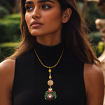 Load image into Gallery viewer, Prismatic Mirage Hasli β Elegant Handcrafted Necklaces