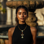 Load image into Gallery viewer, Turquoise Tryst Hasli β Elegant Handcrafted Necklaces