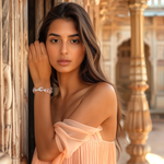 Load image into Gallery viewer, Crystal Bunch Stone Bracelet β Elegant Handcrafted Bracelets