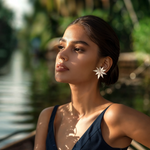 Load image into Gallery viewer, Starburst Studs Earring β Elegant Handcrafted Earrings