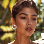 Load image into Gallery viewer, Radiant Reflections MOP Stud Earring β Elegant Handcrafted Earrings