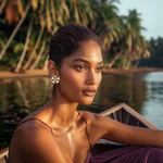 Load image into Gallery viewer, Mirrored Mandala Studs Earring β Elegant Handcrafted Earrings