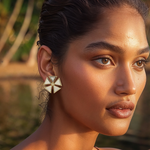 Load image into Gallery viewer, Mirrored Mandala Studs Earring β Elegant Handcrafted Earrings