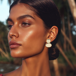 Load image into Gallery viewer, Prismatic Duet Mirrored Drop Earring β Elegant Handcrafted Earrings