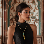 Load image into Gallery viewer, Turquoise Talisman Pendant Necklace β Elegant Handcrafted Necklaces