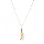 Load image into Gallery viewer, Turquoise Talisman Pendant Necklace β Elegant Handcrafted Necklaces