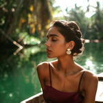 Load image into Gallery viewer, Mirrored Rhapsody Dangling Earring β Elegant Handcrafted Earrings