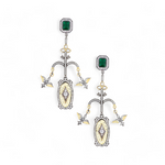 Load image into Gallery viewer, Whimsical Crystal Long Earrings β Elegant Handcrafted Earrings