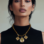 Load image into Gallery viewer, Mosaic Medley Charms Necklace β Elegant Handcrafted Necklaces