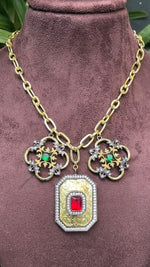 Load image into Gallery viewer, Mosaic Medley Charms Necklace β Elegant Handcrafted Necklaces