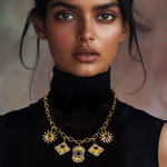 Load image into Gallery viewer, "Celestial Carousel Charms Necklace" β Elegant Handcrafted Necklaces