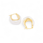 Load image into Gallery viewer, Pearl Embrace Hoops Earring β Elegant Handcrafted Earrings