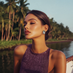 Load image into Gallery viewer, Crystal Embrace Studs β Elegant Handcrafted Earrings