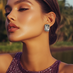 Load image into Gallery viewer, Crystal Embrace Studs β Elegant Handcrafted Earrings