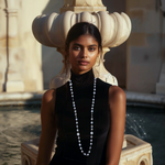 Load image into Gallery viewer, Pearl Rhapsody Long Necklace β Elegant Handcrafted Necklaces