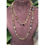 Load image into Gallery viewer, Amethyst Aura Long Necklace β Elegant Handcrafted Necklaces
