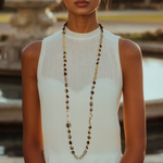 Load image into Gallery viewer, Amethyst Aura Long Necklace β Elegant Handcrafted Necklaces