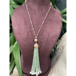 Load image into Gallery viewer, Pearl Tassel Rhapsody Necklace β Elegant Handcrafted Necklaces