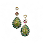 Load image into Gallery viewer, Emerald Dreams Drop Earrings β Elegant Handcrafted Earrings