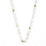 Load image into Gallery viewer, Golden Elegance Pearl Stone Necklace β Elegant Handcrafted Necklaces