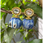 Load image into Gallery viewer, Midnight Melody Drop Earrings β Elegant Handcrafted Earrings