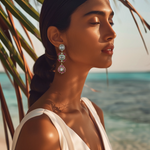 Load image into Gallery viewer, Gilded Garden Long Earrings β Elegant Handcrafted Earrings