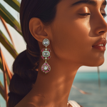 Load image into Gallery viewer, Gilded Garden Long Earrings β Elegant Handcrafted Earrings