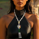 Load image into Gallery viewer, Regal Tassel Necklace β Elegant Handcrafted Necklaces