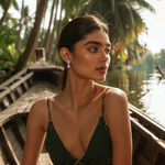 Load image into Gallery viewer, Verdant Bloom Drops Earring β Elegant Handcrafted Earrings