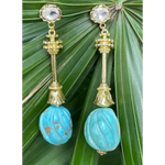 Load image into Gallery viewer, Swirl and Shine Drop Earrings β Elegant Handcrafted Earrings