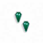 Load image into Gallery viewer, Green Onyx Long Dublet Earring β Elegant Handcrafted Earrings