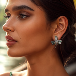 Load image into Gallery viewer, Nature's Nymph Stud Earring β Elegant Handcrafted Earrings