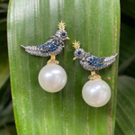 Load image into Gallery viewer, Aviary Elegance Dangler Earring β Elegant Handcrafted Earrings