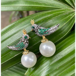 Load image into Gallery viewer, Aviary Elegance Dangler Earring β Elegant Handcrafted Earrings