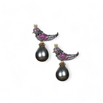 Load image into Gallery viewer, Aviary Elegance Dangler Earring β Elegant Handcrafted Earrings
