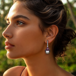 Load image into Gallery viewer, Tahitian Bloom Drop Earrings β Elegant Handcrafted Earrings