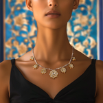 Load image into Gallery viewer, Moonlit Blooms Necklace β Elegant Handcrafted Necklaces