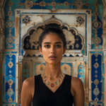 Load image into Gallery viewer, Kundan Kaleidoscope Necklace β Elegant Handcrafted Necklaces