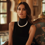 Load image into Gallery viewer, Pearl Punk Choker β Elegant Handcrafted Necklaces