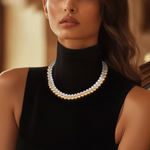Load image into Gallery viewer, Pearl Punk Choker β Elegant Handcrafted Necklaces