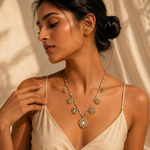 Load image into Gallery viewer, Moonlit Blooms Necklace – Elegant Handcrafted Necklaces