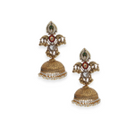 Load image into Gallery viewer, Royal Mughal Jhumkas β Elegant Handcrafted Earrings