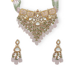 Load image into Gallery viewer, The "Rose Quartz Cascade" Necklace Set β Elegant Handcrafted Necklaces