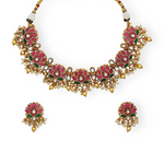 Load image into Gallery viewer, Padmavati Lotus Blossom Necklace Set β Elegant Handcrafted Jewelry Sets