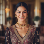 Load image into Gallery viewer, Padmavati Lotus Blossom Necklace Set β Elegant Handcrafted Jewelry Sets