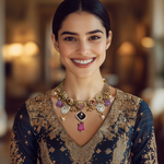 Load image into Gallery viewer, Multi Stone Necklace β Elegant Handcrafted Necklaces