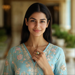 Load image into Gallery viewer, Navratna Blossom Ring β Elegant Handcrafted Rings